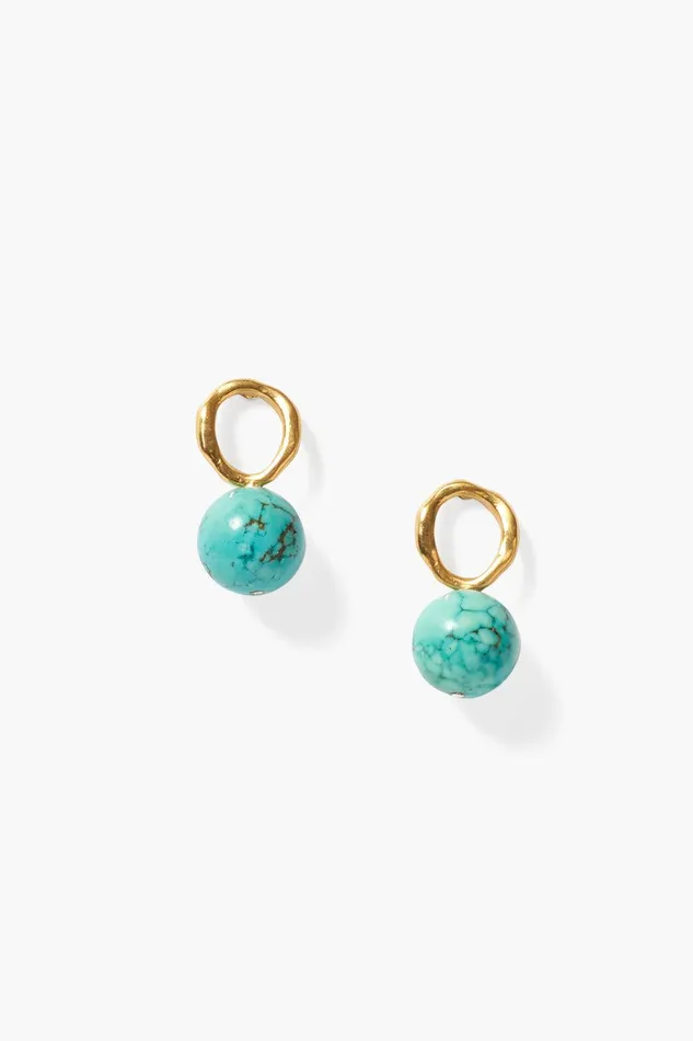 Globe Stud Earrings Turquoise Women Chan Luu Earrings