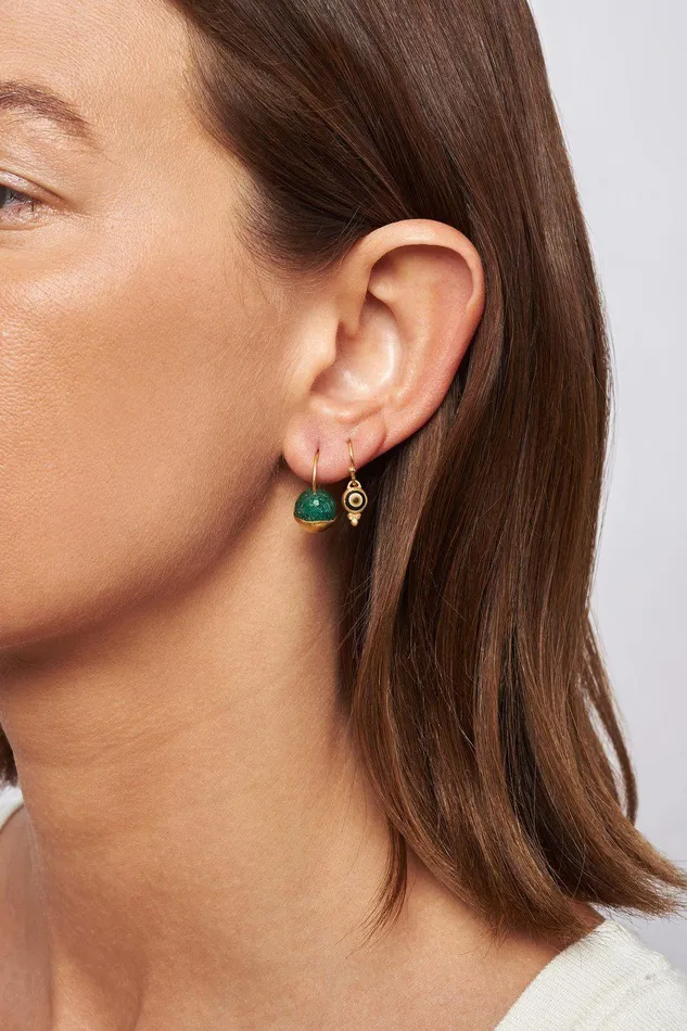Gold Dipped Indian Aventurine Earrings Women Chan Luu Earrings