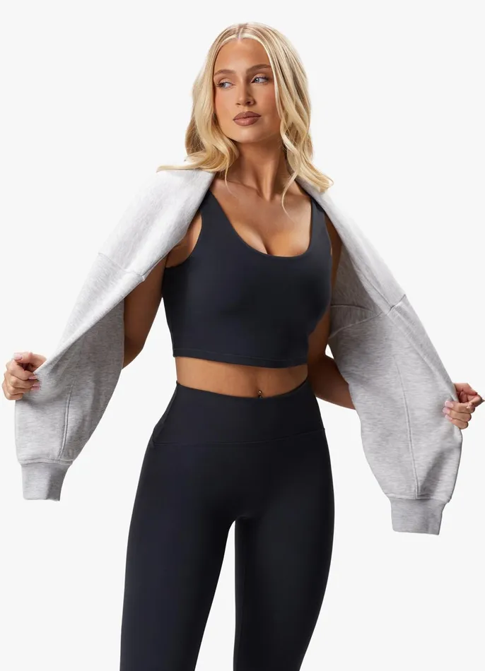 Gym King CoOrds Women Peach Luxe Tank 8211 Pewter Luxe