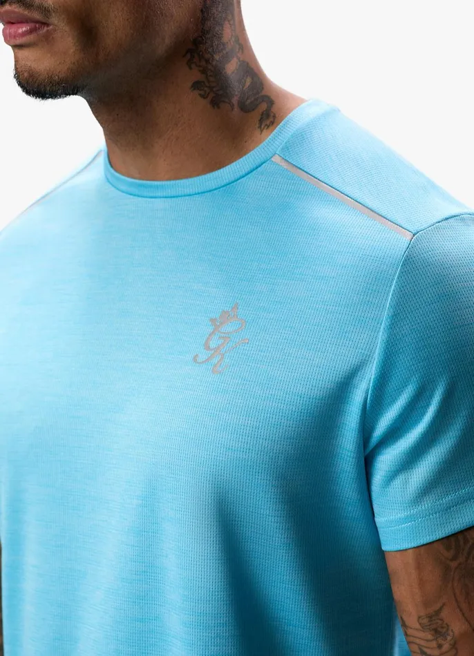 Gym King Gymwear Men Element Tee 8211 Aqua Sky Marl