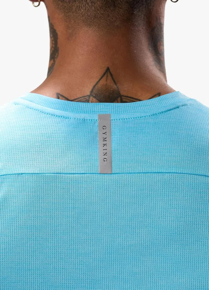 Gym King Gymwear Men Element Tee 8211 Aqua Sky Marl