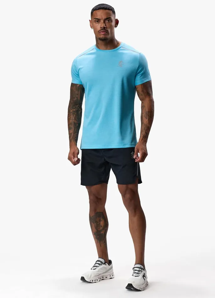Gym King Gymwear Men Element Tee 8211 Aqua Sky Marl
