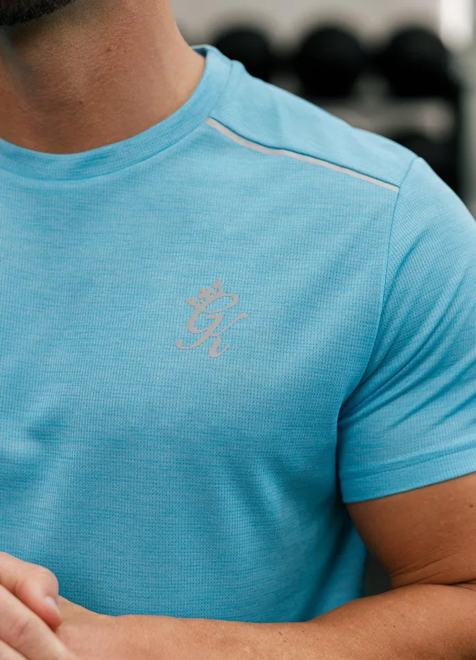 Gym King Gymwear Men Element Tee 8211 Aqua Sky Marl