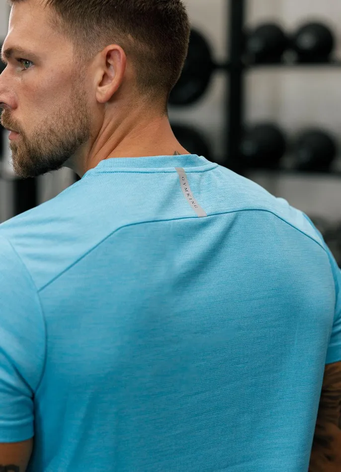 Gym King Gymwear Men Element Tee 8211 Aqua Sky Marl