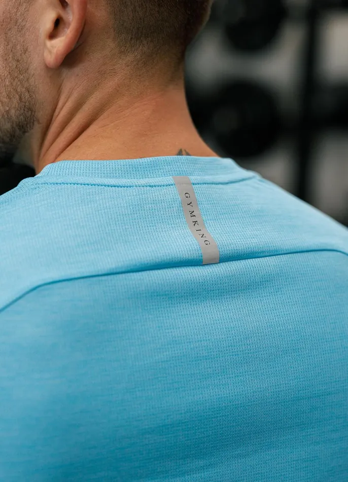 Gym King Gymwear Men Element Tee 8211 Aqua Sky Marl