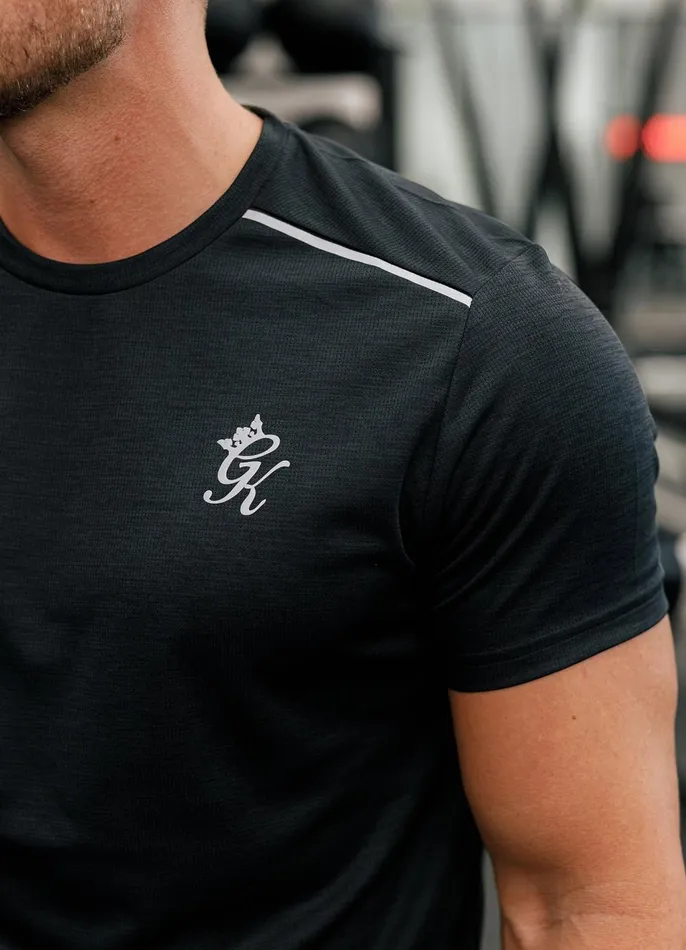 Gym King Gymwear Men Element Tee 8211 Black Marl