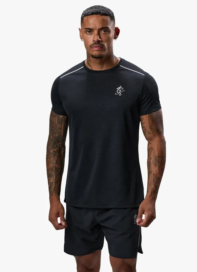 Gym King Gymwear Men Element Tee 8211 Black Marl
