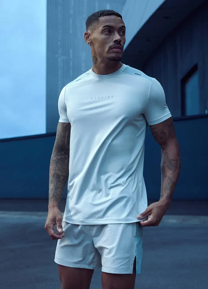 Gym King Gymwear Men React Tee 8211 Light Grey
