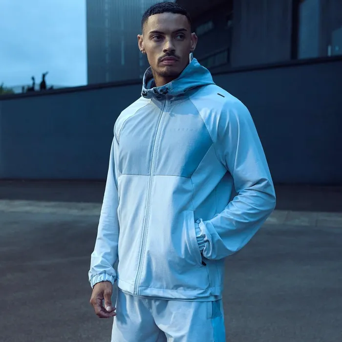 Gym King Gymwear Men React Woven Jacket 8211 Light Grey