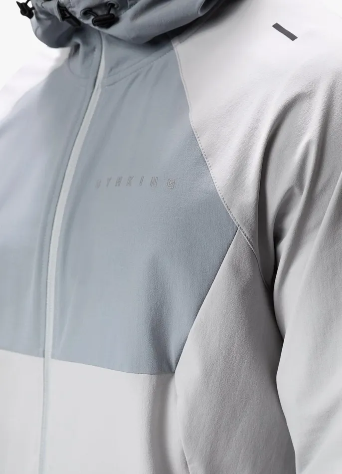 Gym King Gymwear Men React Woven Jacket 8211 Light Grey