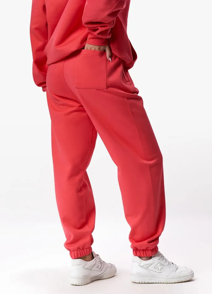 Gym King Joggers Women Established Relaxed Fit Jogger 8211 Coral Red
