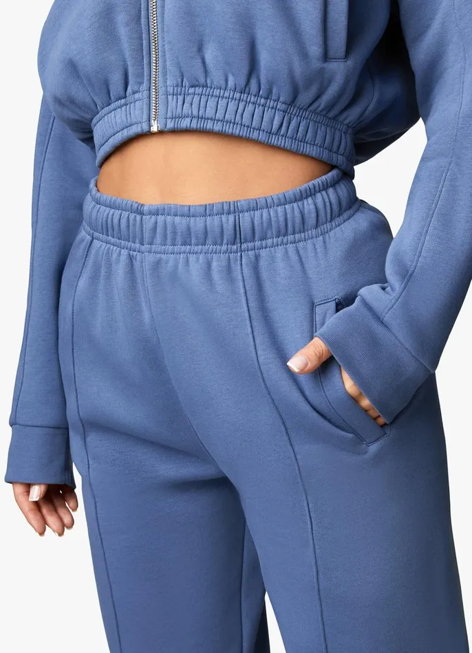 Gym King Joggers Women Powered By Belief Sweatpants 8211 Blue Steel