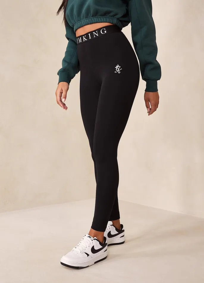 Gym King Leggings Women Linear Tape Legging 8211 Black