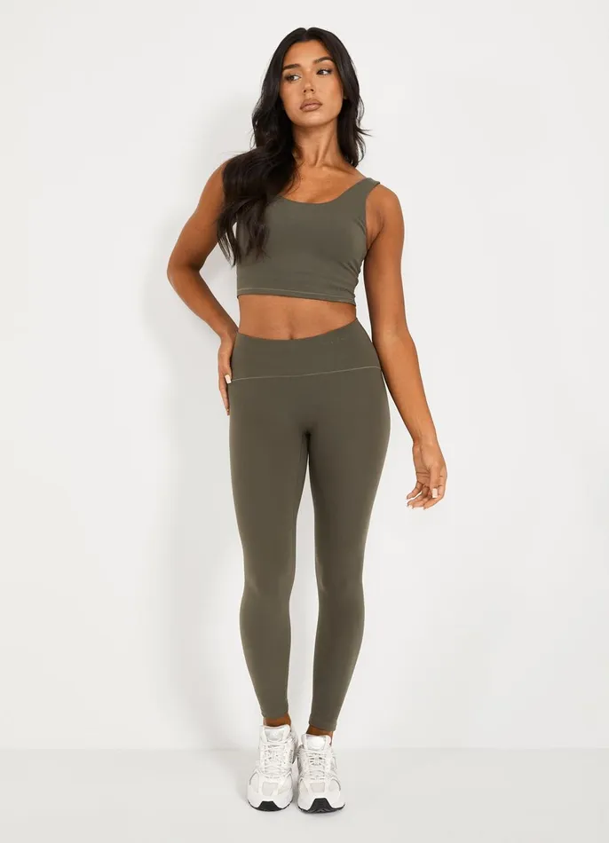 Gym King Leggings Women Peach Luxe Legging 8211 Olive Luxe