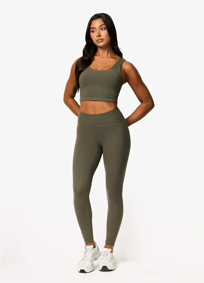 Gym King Leggings Women Peach Luxe Legging 8211 Olive Luxe