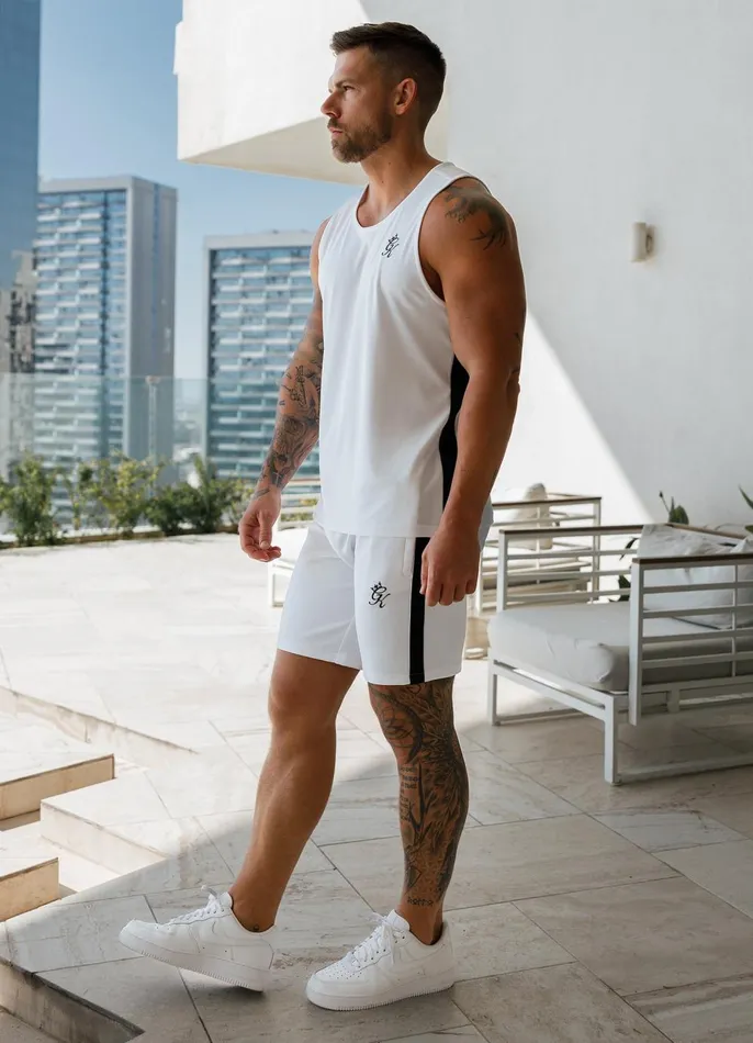 Gym King Shorts Men Core Plus Poly Short 8211 White