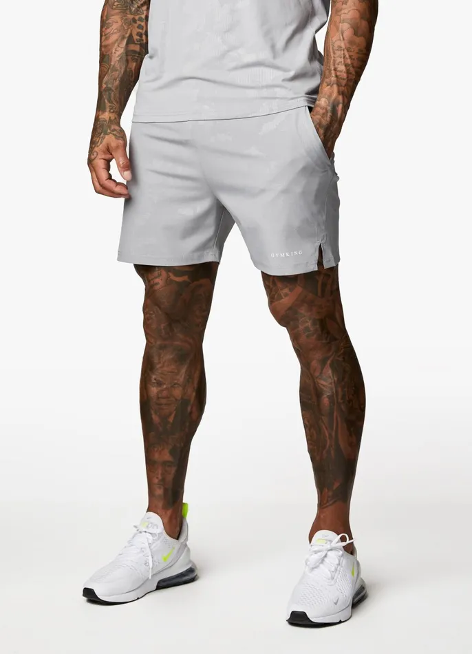 Gym King Shorts Men Debossed Camo Short 5034 8211 Cloudy Grey