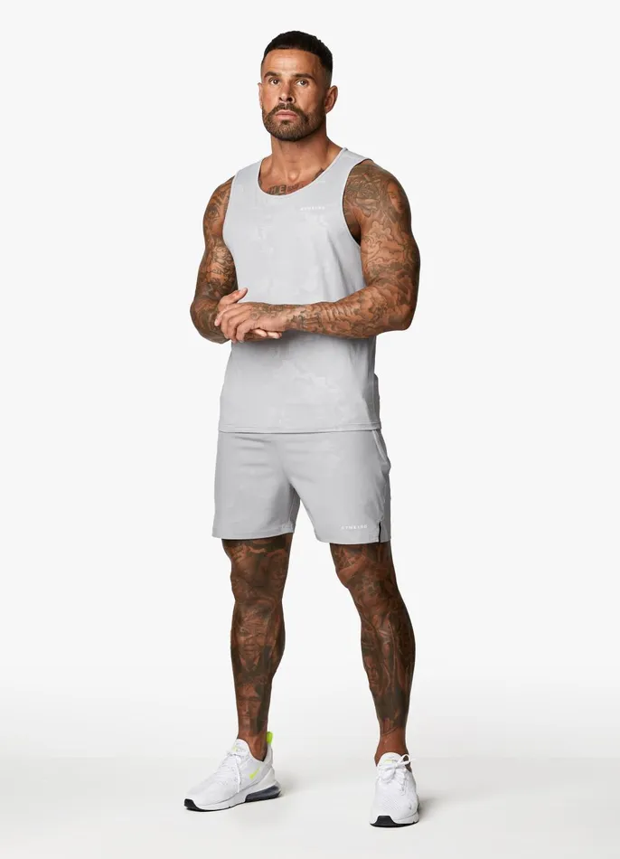 Gym King Shorts Men Debossed Camo Short 5034 8211 Cloudy Grey