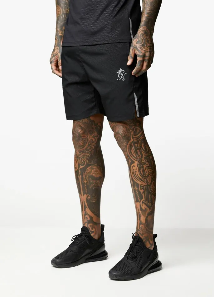 Gym King Shorts Men Debossed Energy Short 8211 6034 8211 Black AOP