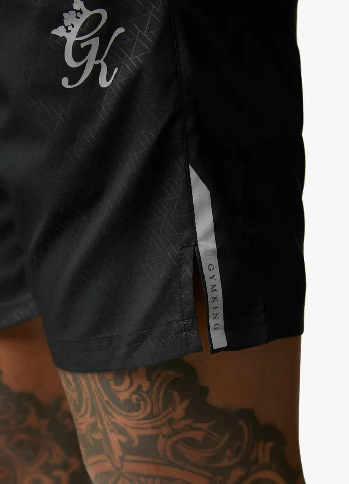 Gym King Shorts Men Debossed Energy Short 8211 6034 8211 Black AOP
