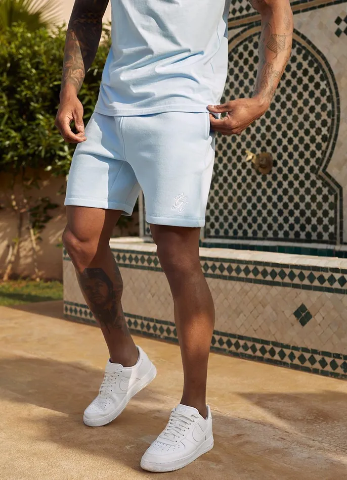 Gym King Shorts Men Fundamental Fleece Short 8211 Cloud Blue