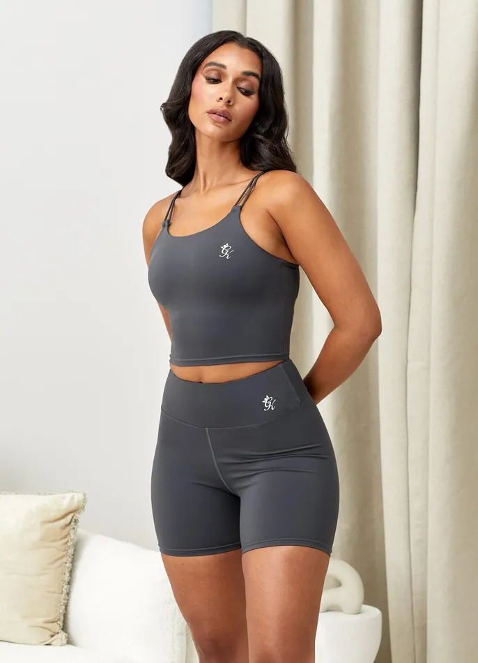 Gym King Sports Bras Women 365 Long Line Tank 8211 Oyster Grey