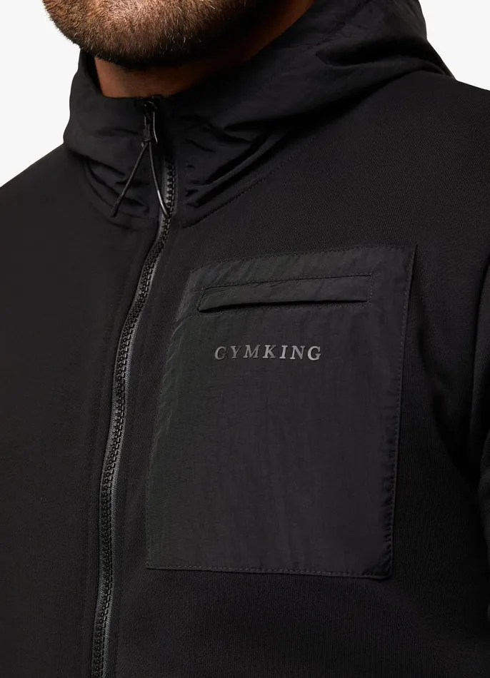 Gym King Sweatshirts and Hoodies Men Eclipse FZ Hood 8211 Black