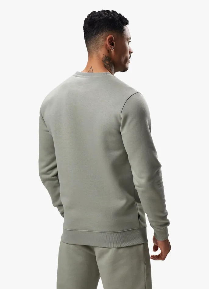 Gym King Sweatshirts and Hoodies Men Fundamental Fleece Crew 8211 Soft Khaki
