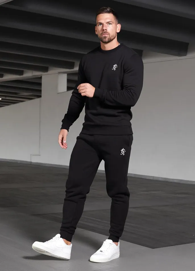 Gym King Sweatshirts and Hoodies Men Fundamental Fleece Sweatshirt 8211 Black