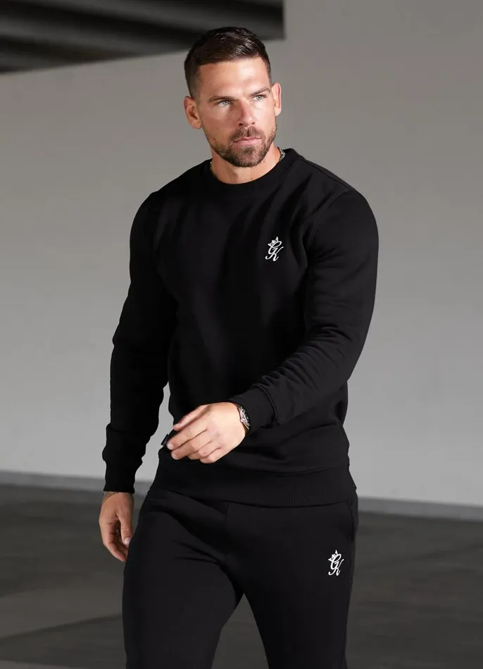 Gym King Sweatshirts and Hoodies Men Fundamental Fleece Sweatshirt 8211 Black