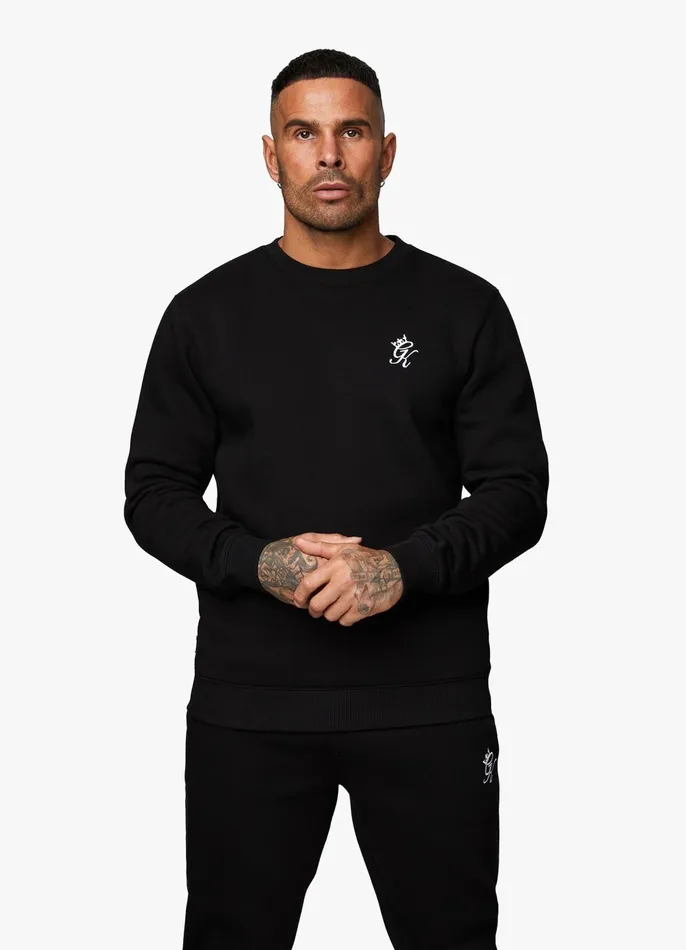 Gym King Sweatshirts and Hoodies Men Fundamental Fleece Sweatshirt 8211 Black