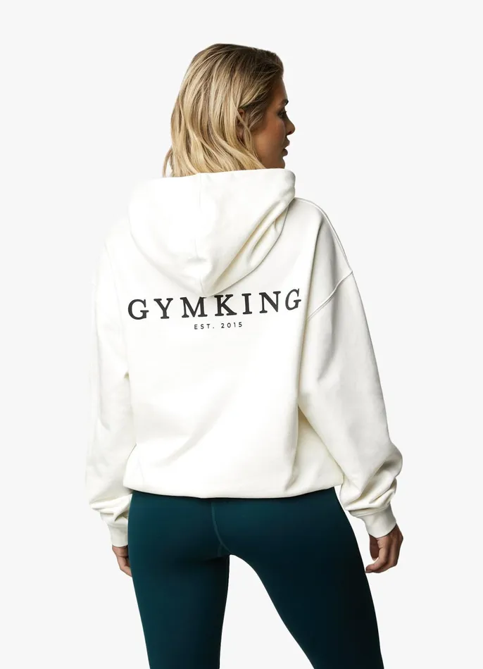 Gym King Sweatshirts and Hoodies Women Established Relaxed Fit Hood 8211 Cream