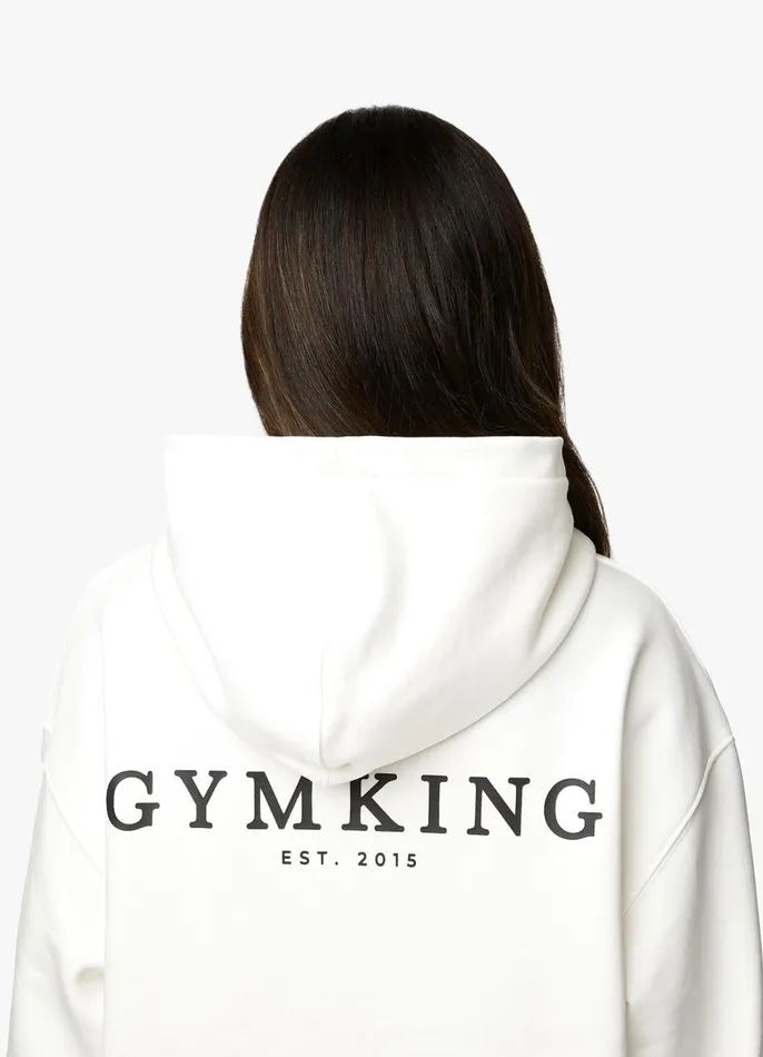 Gym King Sweatshirts and Hoodies Women Established Relaxed Fit Hood 8211 Cream