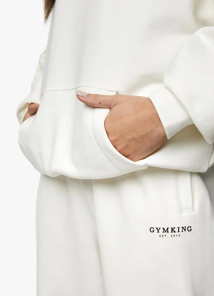 Gym King Sweatshirts and Hoodies Women Established Relaxed Fit Hood 8211 Cream