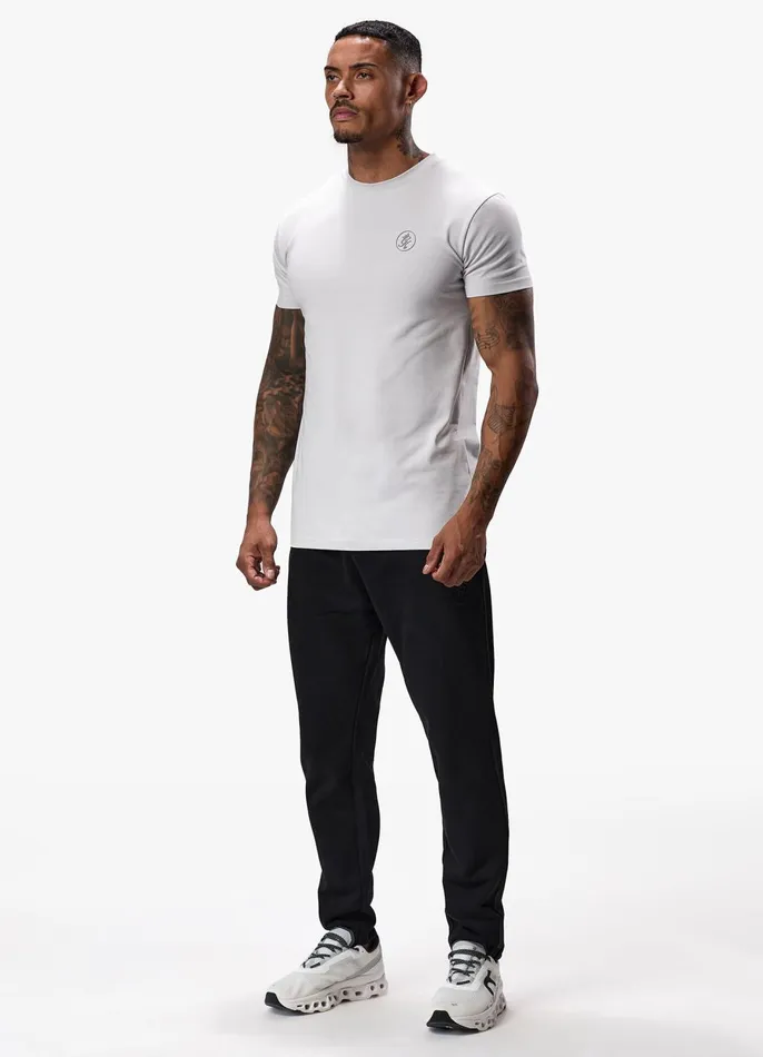 Gym King TShirts Men Box Logo Jersey Tee 8211 Light Grey