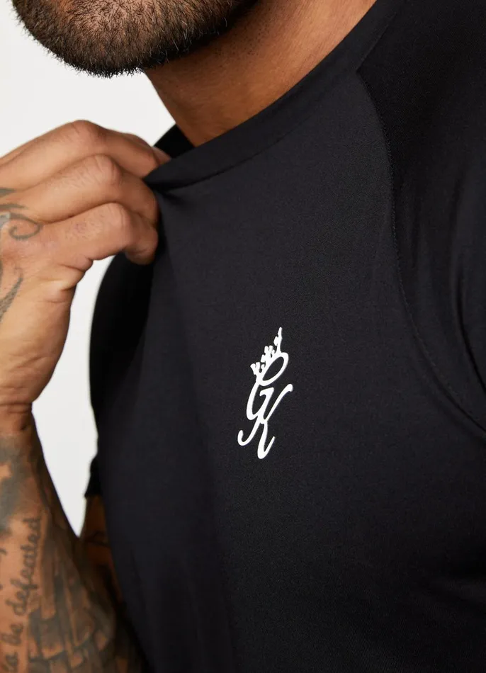 Gym King TShirts Men Core Plus Poly Tee 8211 Black