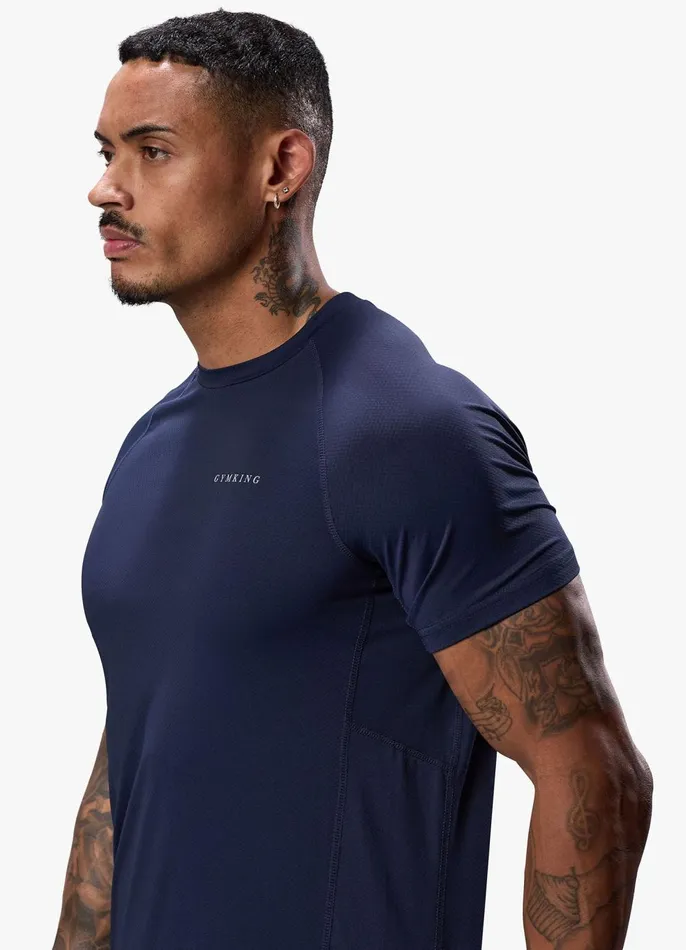 Gym King TShirts Men Energy Linear Tee 8211 Navy