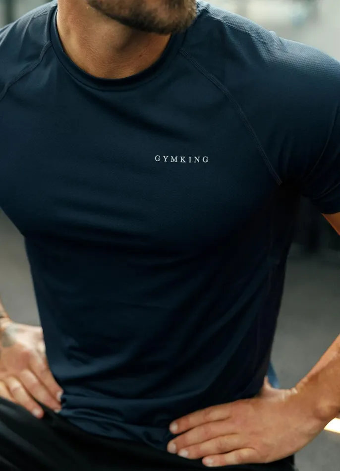 Gym King TShirts Men Energy Linear Tee 8211 Navy
