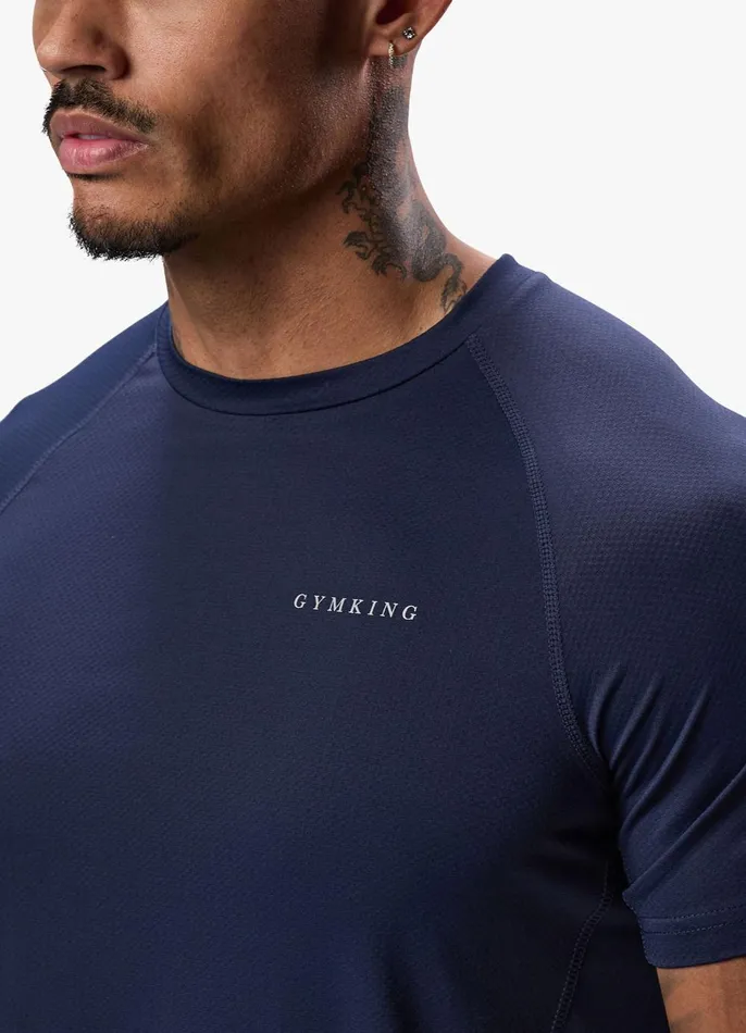 Gym King TShirts Men Energy Linear Tee 8211 Navy