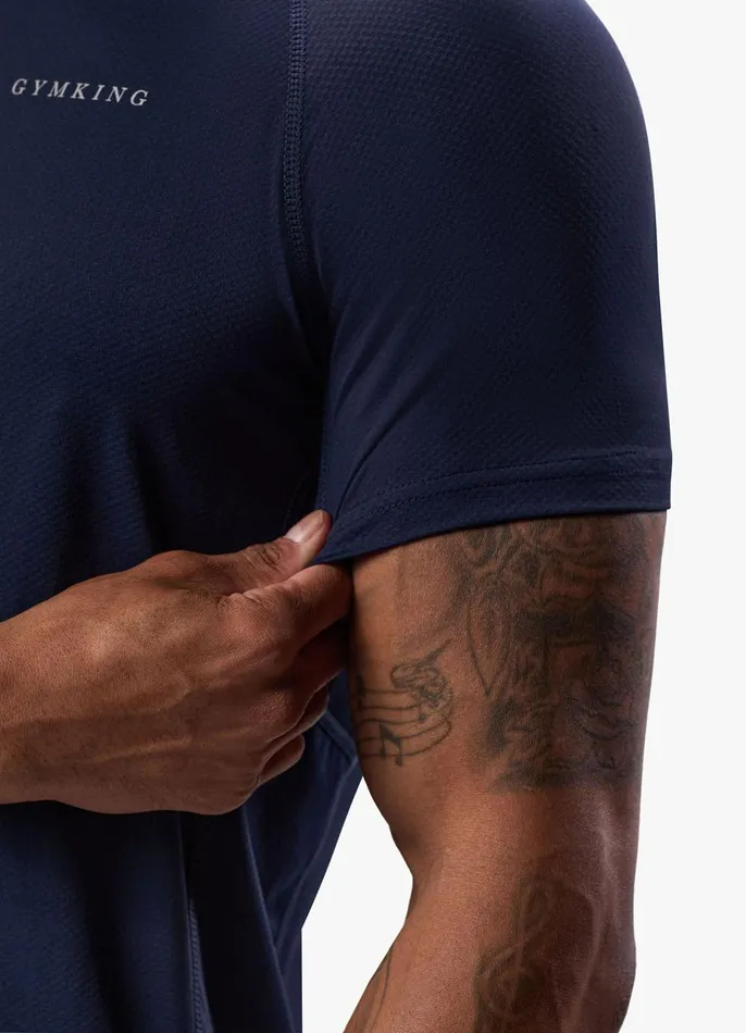 Gym King TShirts Men Energy Linear Tee 8211 Navy