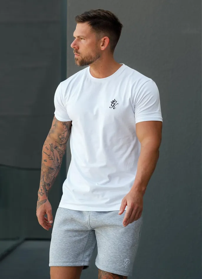 Gym King TShirts Men Fundamental Jersey Tee 8211 White