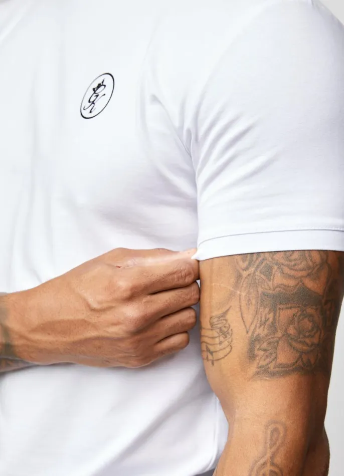 Gym King TShirts Men Nothing Beats Belief Tee 8211 White