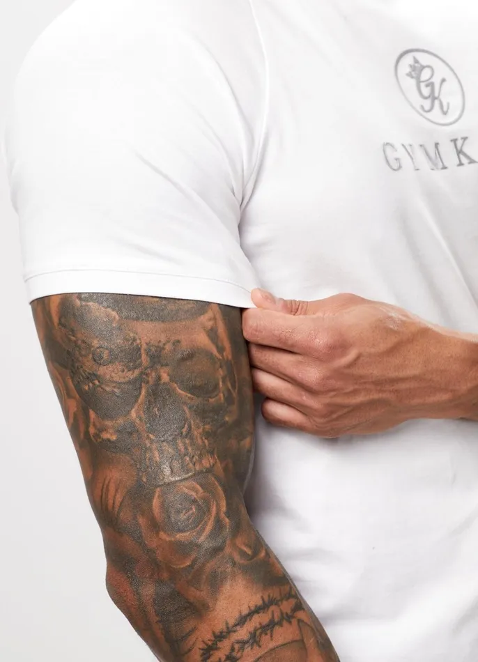 Gym King TShirts Men Pro Logo Jersey Tee 8211 White