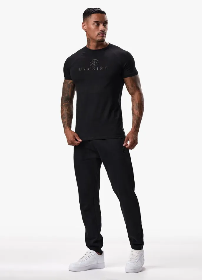 Gym King TShirts Men Pro Logo Tee 8211 BlackBlack
