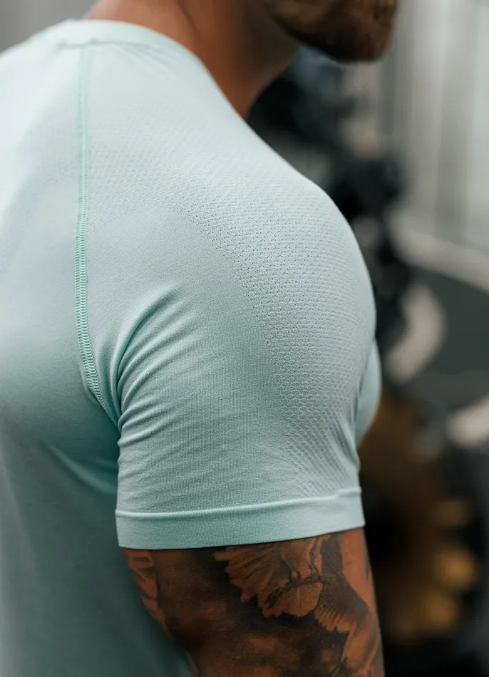 Gym King TShirts Men Seamless Tee 8211 Mineral Green