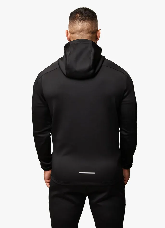 Gym King Tracksuit Tops Men Eclipse Poly FZ Hood 8211 Black