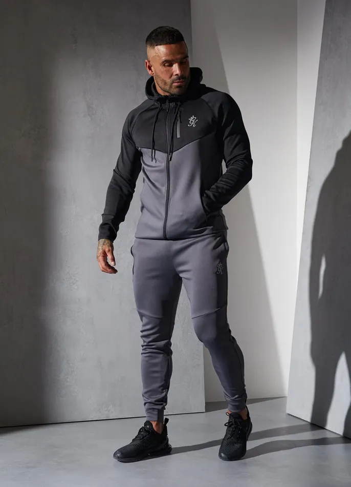 Gym King Tracksuit Tops Men Precision Full Zip Hood 8211 Graphite