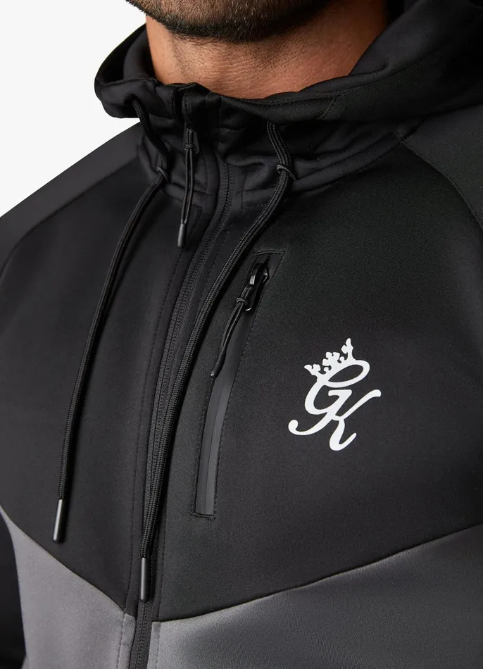 Gym King Tracksuit Tops Men Precision Full Zip Hood 8211 Graphite