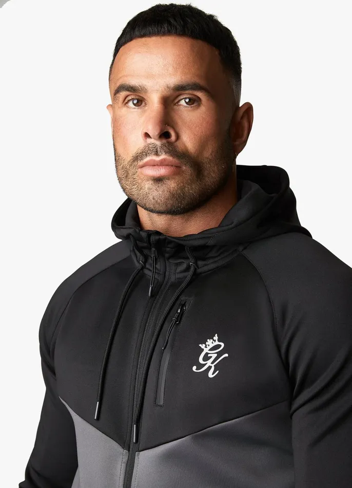 Gym King Tracksuit Tops Men Precision Full Zip Hood 8211 Graphite