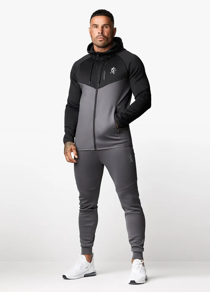 Gym King Tracksuit Tops Men Precision Full Zip Hood 8211 Graphite